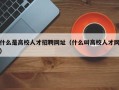 什么是高校人才招聘网址（什么叫高校人才网）