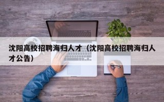 沈阳高校招聘海归人才（沈阳高校招聘海归人才公告）