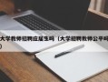 大学教师招聘应届生吗（大学招聘教师公平吗）