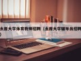 太原大学体育教师招聘（太原大学辅导员招聘）