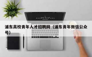 浦东高校青年人才招聘网（浦东青年微信公众号）