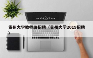 贵州大学教师编招聘（贵州大学2019招聘）