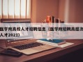 医学院高校人才招聘信息（医学院招聘高层次人才2021）