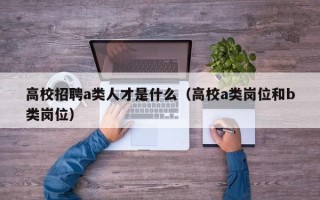 高校招聘a类人才是什么（高校a类岗位和b类岗位）