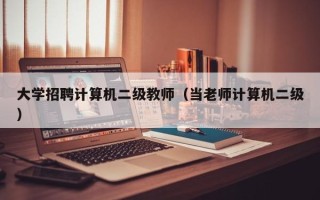 大学招聘计算机二级教师（当老师计算机二级）