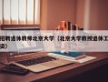 招聘退休教师北京大学（北京大学教授退休工资）