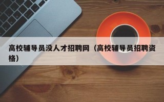 高校辅导员没人才招聘网（高校辅导员招聘资格）