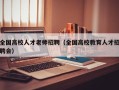 全国高校人才老师招聘（全国高校教育人才招聘会）