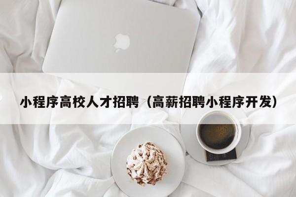 小程序高校人才招聘（高薪招聘小程序开发）-第1张图片-大学教师招聘